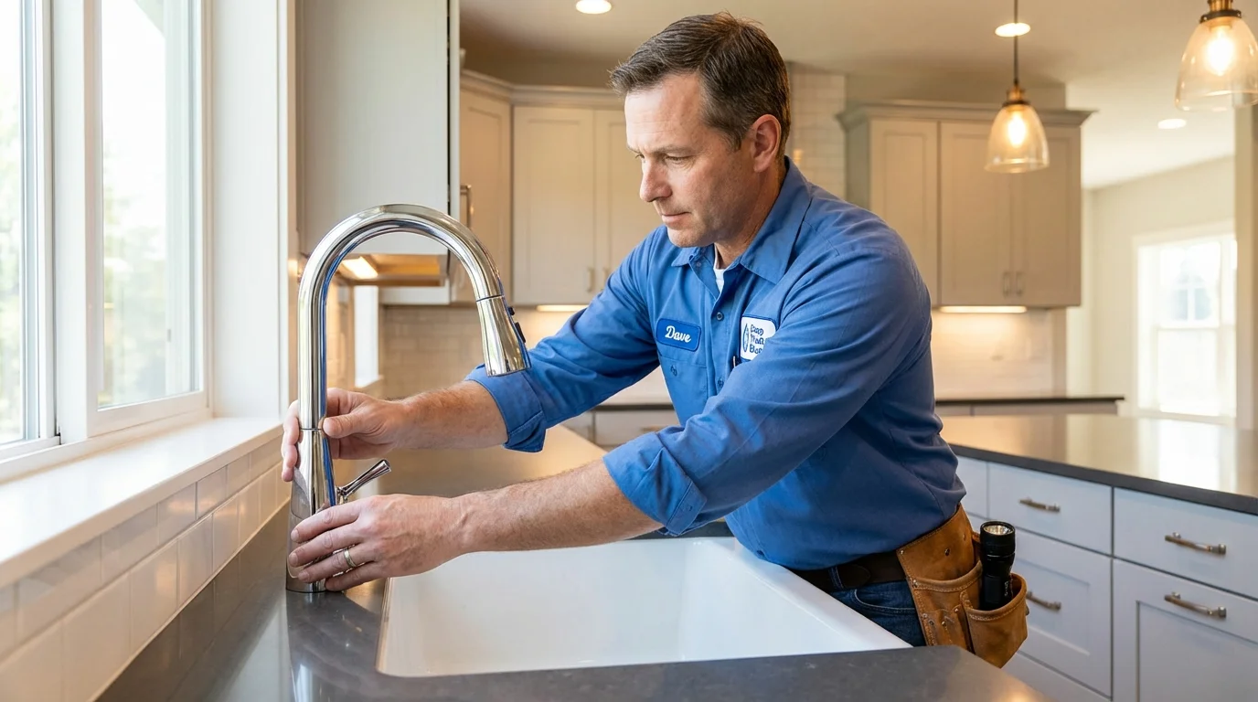 Kitchen faucet installation by Johns Plumbing LLC in Knox